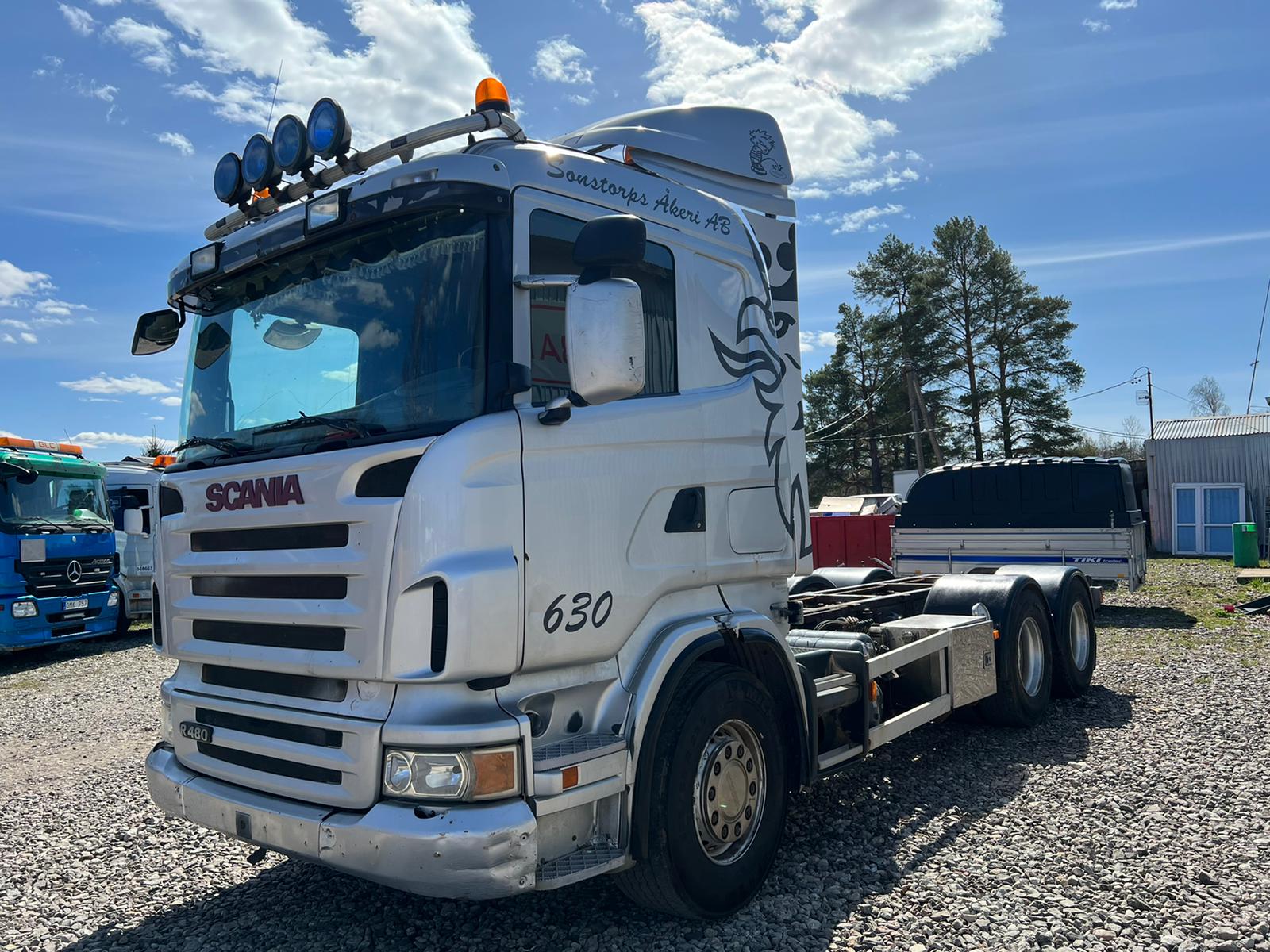SCANIA R480 CHASSIS, 2007, 6×4, QUICK LOCKS