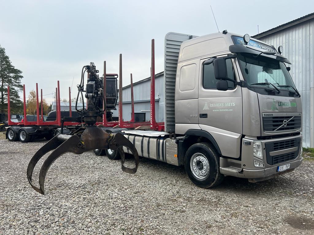 VOLVO FH500, 2014, 6×4 TIMBER TRUCK + LOGLIFT CRANE