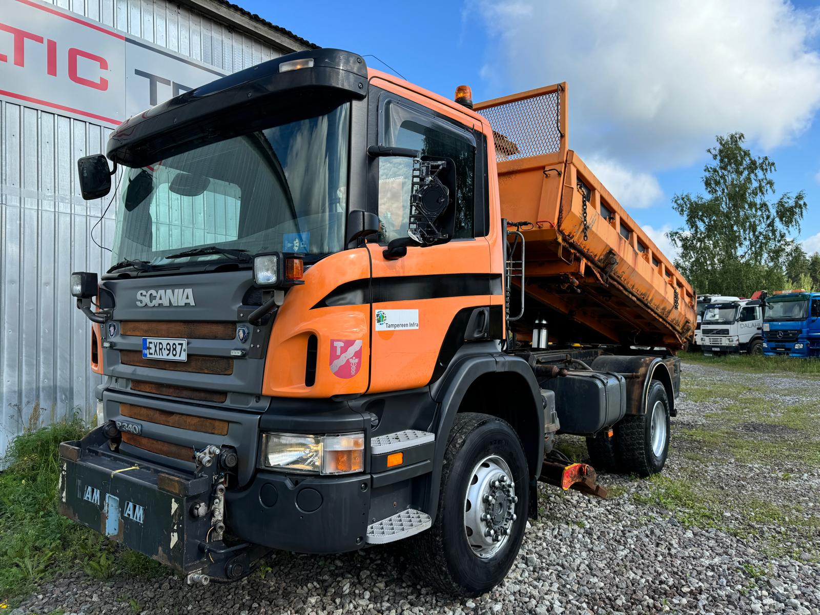 SCANIA P340, 2005, 4×4, MANUAL, STEEL, SIDE TIPPER