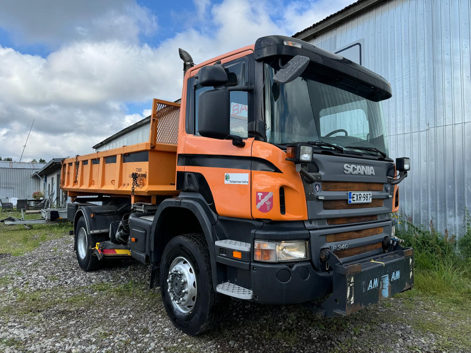 SCANIA P340, 2005, 4×4, MANUAL, STEEL, SIDE TIPPER