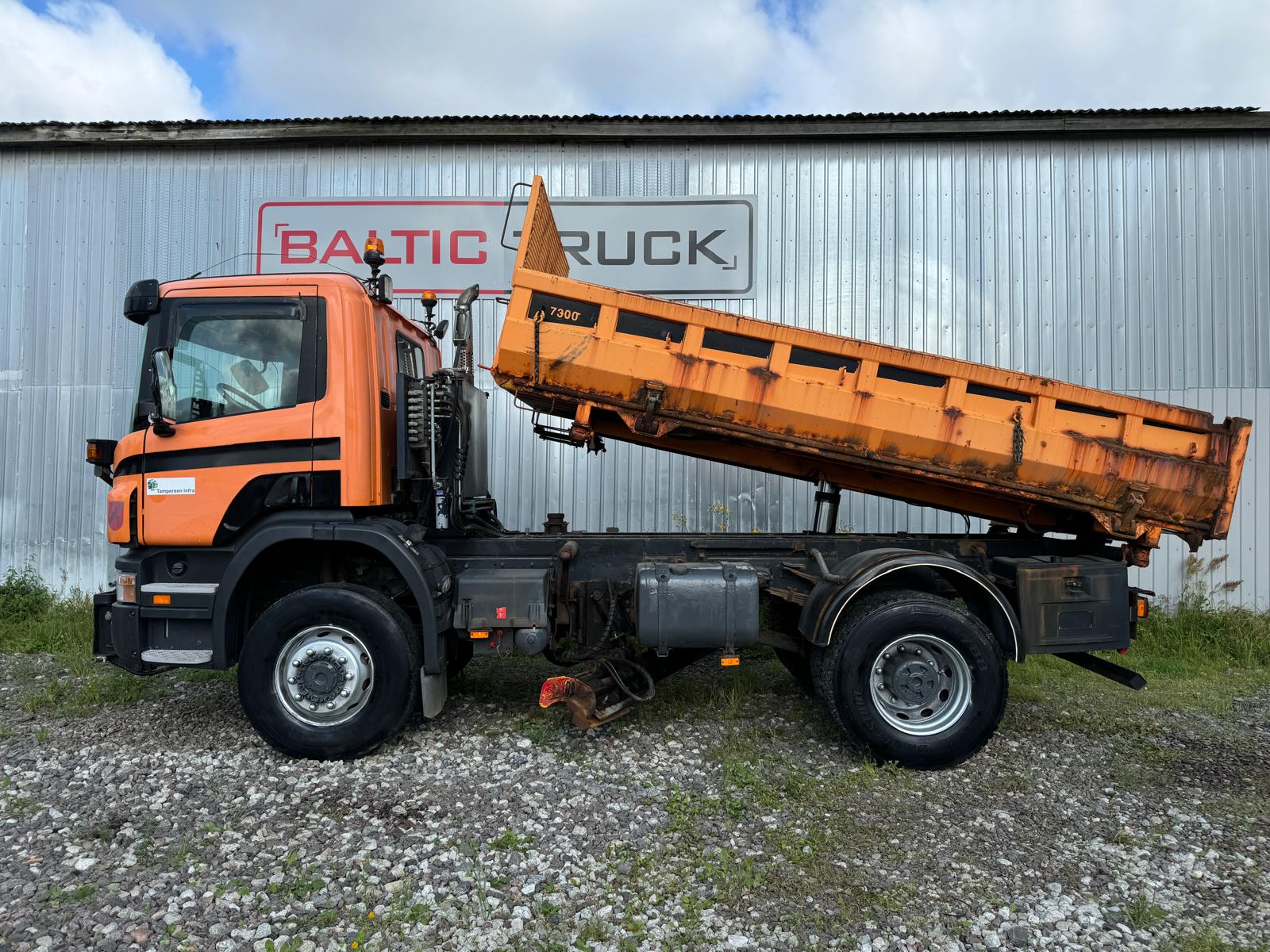 SCANIA P340, 2005, 4×4, MANUAL, STEEL, SIDE TIPPER