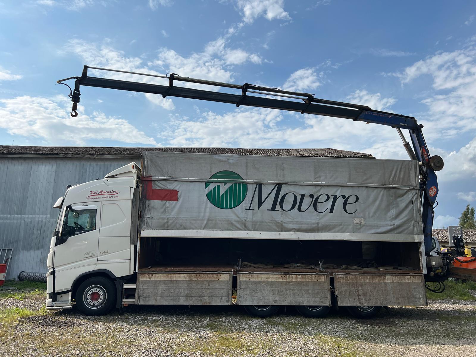 VOLVO FH13 540, 2015, CRANE + REMOTE + HYDRAULIC ROOF
