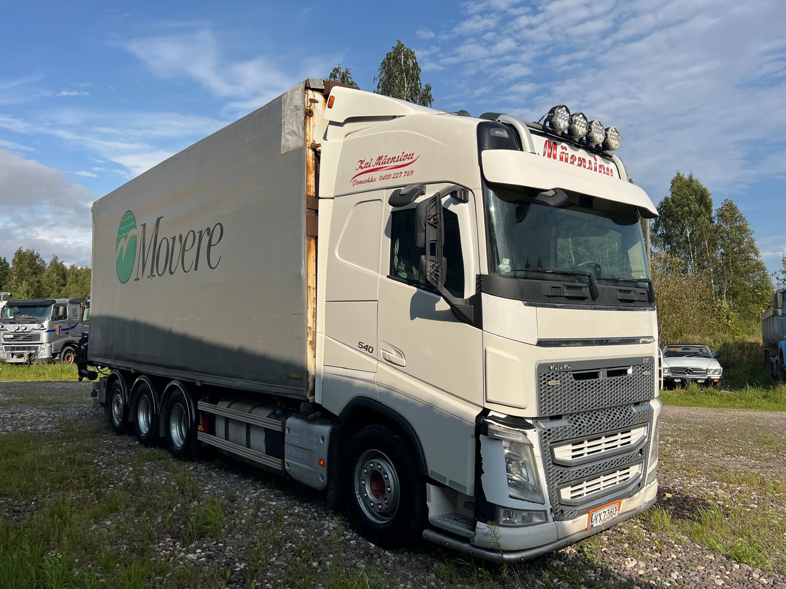 VOLVO FH13 540, 2015, CRANE + REMOTE + HYDRAULIC ROOF