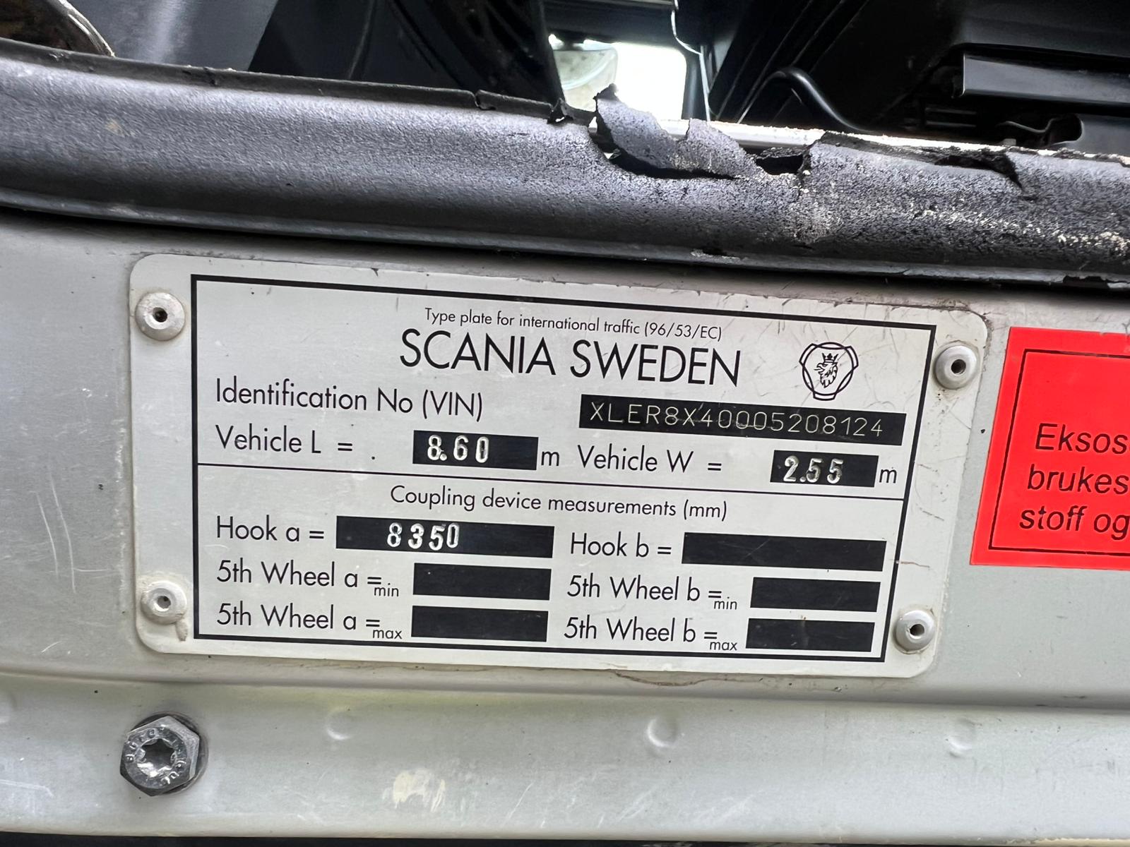 SCANIA R480, 8×4, 2008 year TIPPER TRUCK