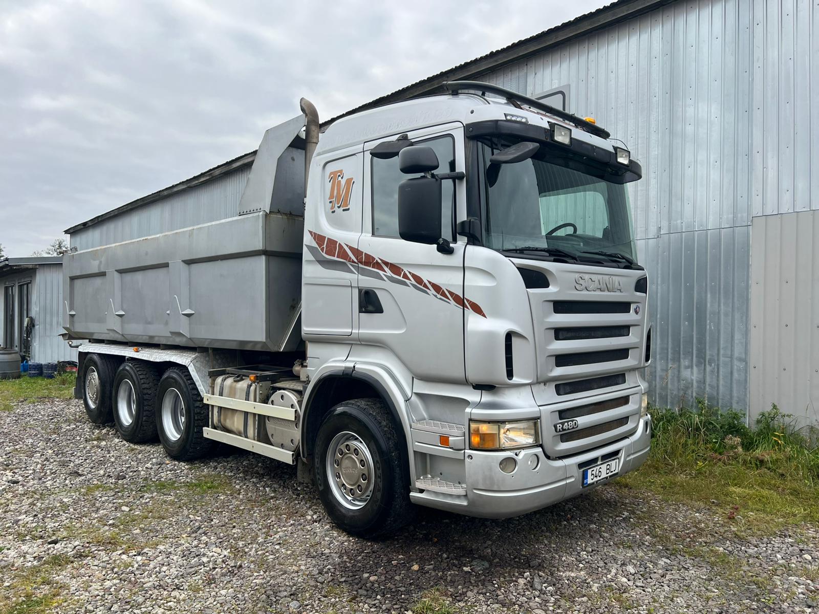 SCANIA R480, 8×4, 2008 year TIPPER TRUCK